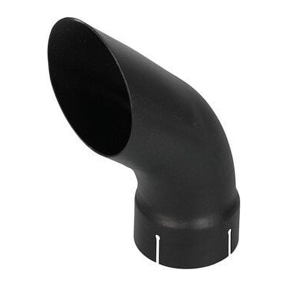 Exhaust Stack - 4" x 12" Curved Black fits Case 1370 1570 2470 fits Massey Ferguson 2675