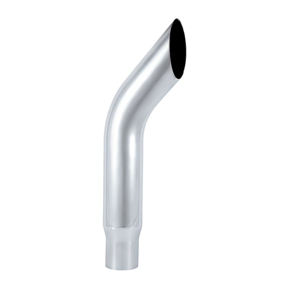 Exhaust Stack Pipe Bull Horn Truck Pipe Heavy-Duty Steel Chrome, Exhaust Pipe Truck Pipe 6" OD x 36" Long