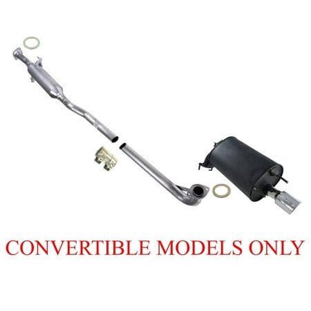 Exhaust System Extension Pipe Muffler For 04-08 Solara Convertible Only 3.3L V6