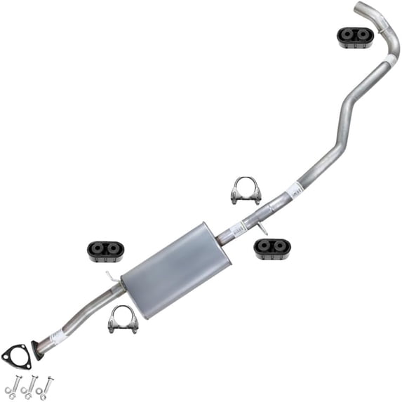 Stainless Steel Exhaust Kit Fits 1998-2000 Isuzu Hombre 2.2L – Direct Fit