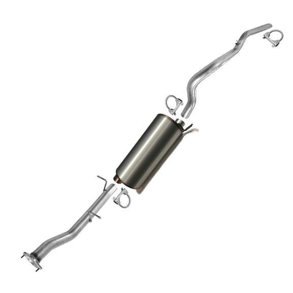 Northeastern Exhaust Extension Pipe, Muffler & Tail Pipe for 2007-2010 Chevrolet Silverado & GMC Sierra 2500 HD 6.0L/8.1L 153" WB - Direct Fit | System Kit