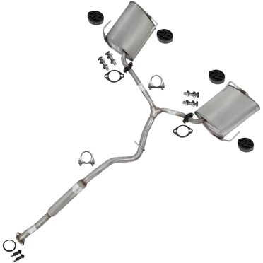 Northeastern Exhaust Cat Back Kit For 2007-2009 Honda CRV - 409 Stainless Steel W/ Hangers
