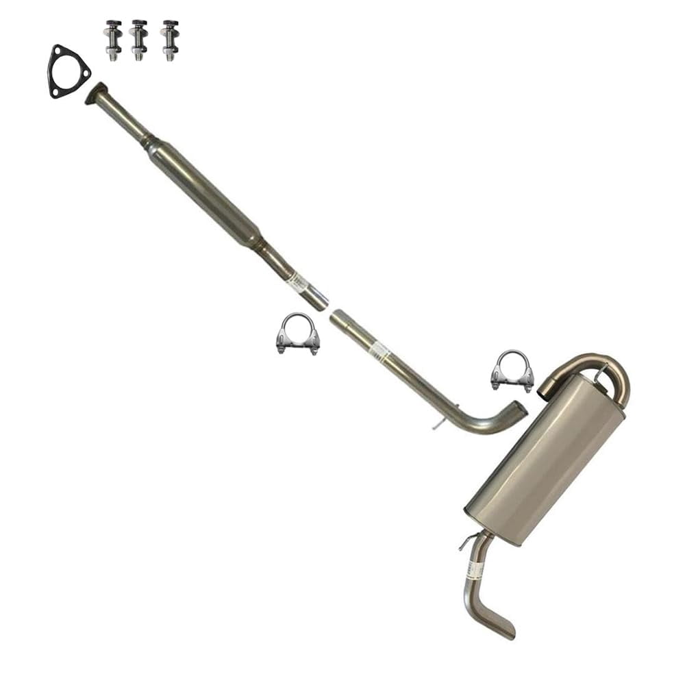 Northeastern Exhaust Muffler & Pipe Exhaust System Kit Fits 2006-2009 Pontiac Torrent 3.4L - Direct Fit | Stainless Steel Exhaust System Kit