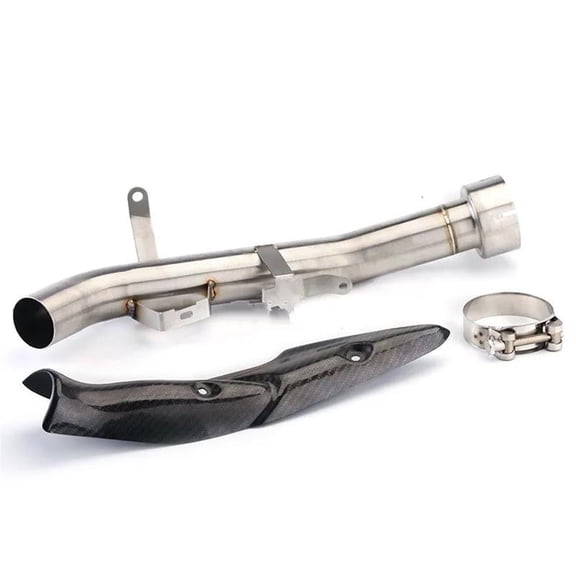 Exhaust System Middle Link Pipe Motorcycle Stainless Steel Slip On For Kawasaki Z900 Z900e 2017 2018-2021
