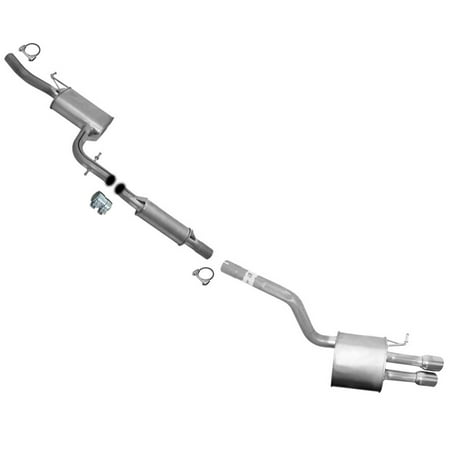 Exhaust System Muffler for 11-2012 Volkswagen Jetta 2.5L Wagon Engine CBUA Code