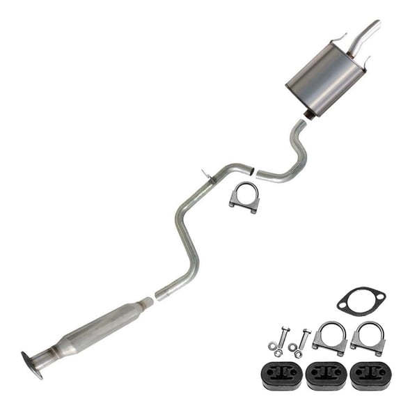 Northeastern Exhaust Resonator, Intermediate Pipe & Muffler Fits 2006-2011 Chevrolet Impala 3.5L - Direct Fit | Stainless Steel