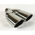 thumbnail image 1 of Wesdon Dual Oval Slant Exhaust Tip, 2.25" Inlet, 3" x 2.5" Outlet, 8.5" Long, Stainless Steel, 1 of 5