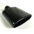 thumbnail image 1 of Exhaust Tip 2.25" Inlet 6.0 X 2.25" Outlet 9.0" Long Rolled Oval Angle WOA6002509-225-BPSS Stainless Steel Black Powder Wesdon Exhaust Tip, 1 of 8