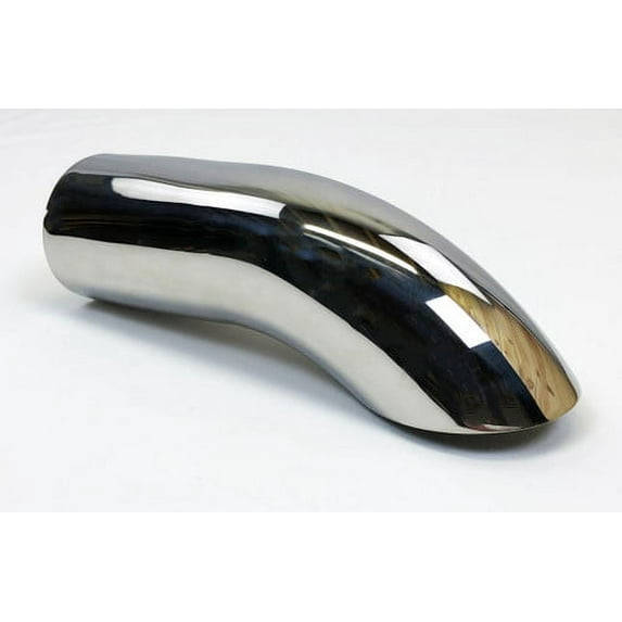 Exhaust Tip 2.50" Dia X 9.00" Long 2.25" Inlet Turn Down Stainless Steel Wesdon Exhaust Tip