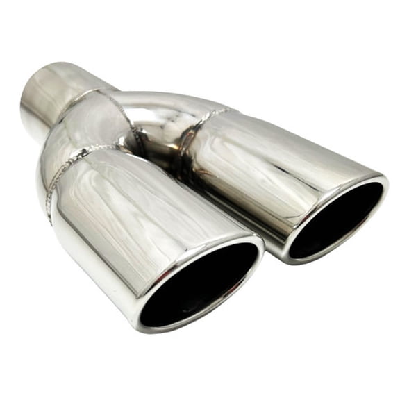 Exhaust Tip 2.50 Inlet 3.00 X 2.50 Outlet 10.00 long WD-OVAL30010-250-HP-SS Dual Oval Slant 304 Stainless Wesdon Exhaust Tip