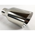 thumbnail image 1 of Exhaust Tip 2.50" Inlet 4.00" Outlet 8.00" long WBOSS4008-250-DW-SS Slant Angle 304 Stainless Steel Wesdon Exhaust Tip, 1 of 8