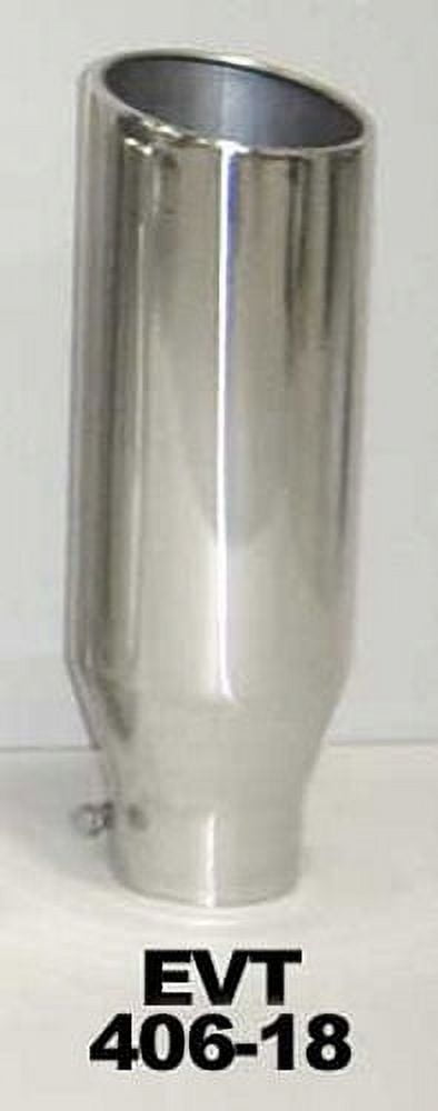 Pypes Exhaust Tip 4in x 6in 18in L Polished Bolt-on EVT406-18 Pypes Exhaust Tip 4in x 6in 18in L Polished Bolt-on EVT406-18
