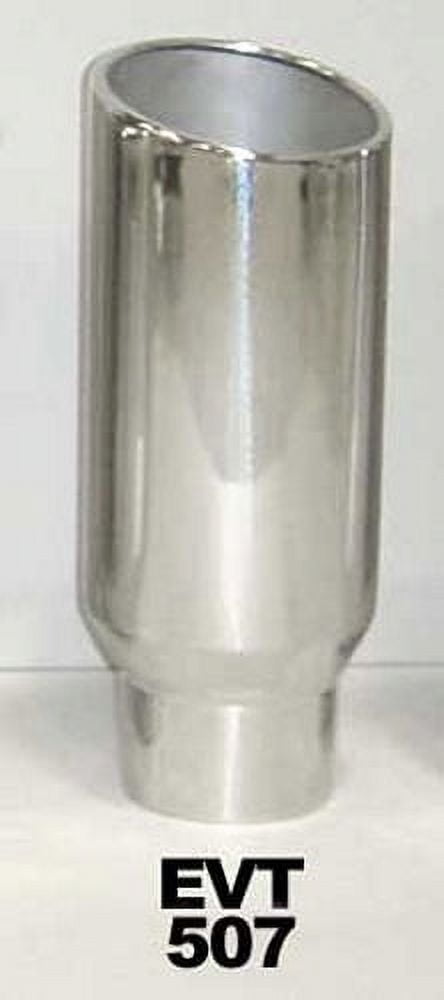 Pypes Exhaust Tip 5in x 7in 18in L Polished Weld-on EVT507 Pypes Exhaust Tip 5in x 7in 18in L Polished Weld-on EVT507