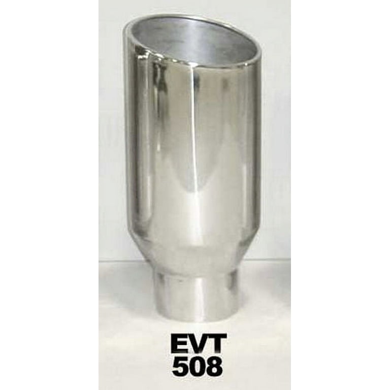 Pypes Exhaust Tip 5in x 8in x 18in Rolled Pol. Weld-on EVT508 Pypes Exhaust Tip 5in x 8in x 18in Rolled Pol. Weld-on EVT508