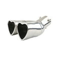 thumbnail image 1 of Exhaust Tip Car Exhaust Tip Double Pipe Heart-Shaped Design Stainless Steel Tailpipe for Vehicle Modification and Performance Car Modification, 1 of 5