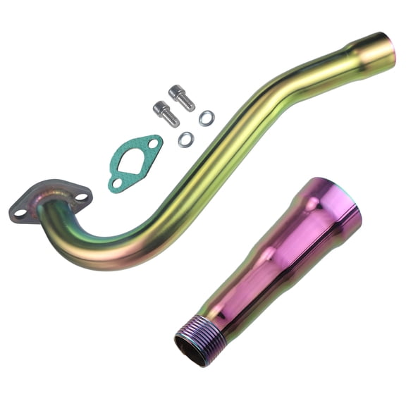 Exhaust Trumpet Header Pipe for Predator 196cc 212cc GX160 GX200 Engine for Manco Yerf Dog Go Kart Colorful