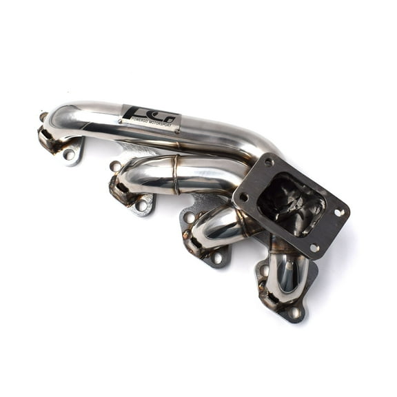 Exhaust Turbo Manifold Side Mount T3 304 Stainless Steel Polished Finish Fits 1984-1986 Mustang SVO | 1983-1989 Thunderbird Turbo Coupe | 2.3L Turbocharged