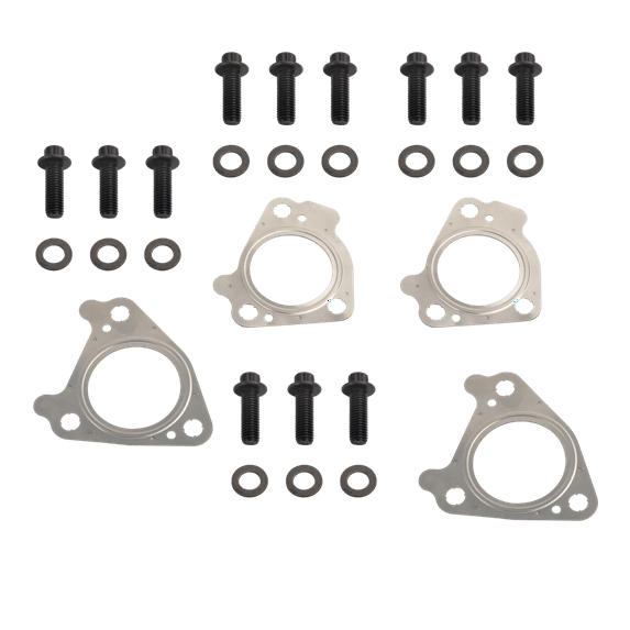 FGJQEFG Exhaust Gasket for 2001-2016 Chevy GMC 6.6L Duramax LB7, LLY, LBZ, LMM, LGH, LML 4 Pieces