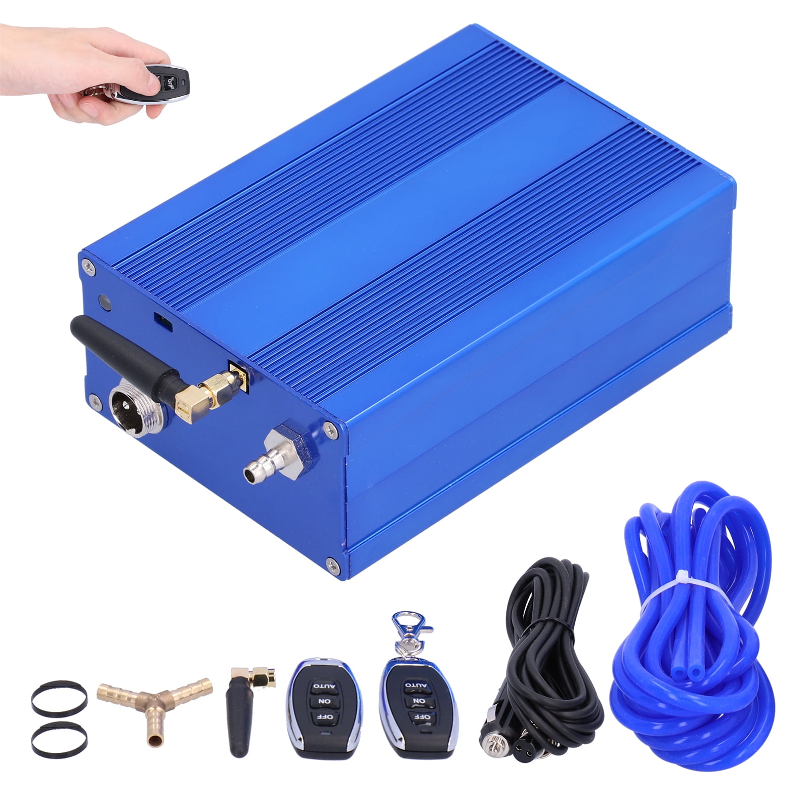 Exhaust Valve Kit, Remote Control Blue Exhaust Valve Controller Metal