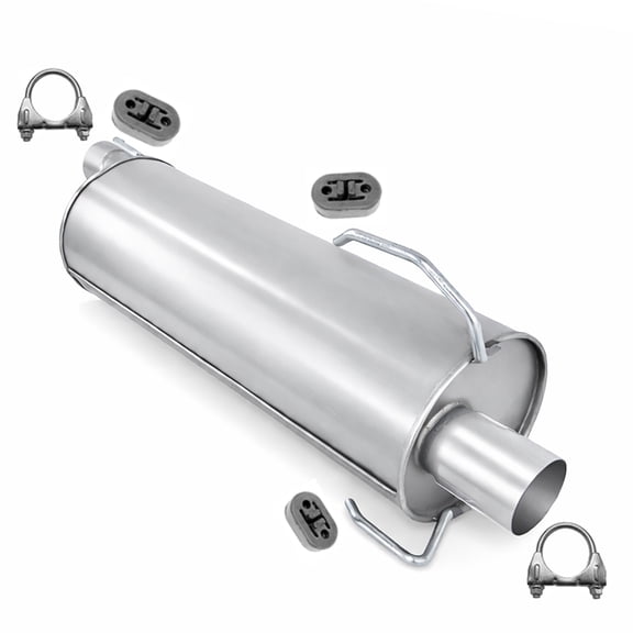 Northeastern Exhaust Stainless Steel Muffler Fits 20032010 Dodge Ram 2500 5.7L Direct-Fit for 140.5" and 160.5" WB
