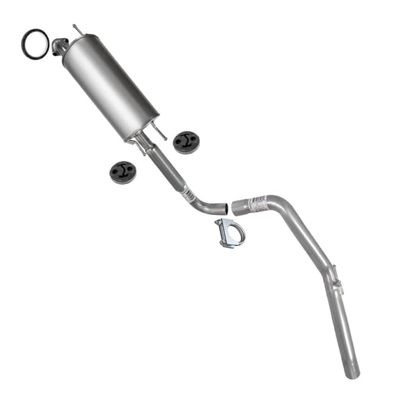 Northeastern Exhaust Muffler Assembly with Hangers Fits 2007-2020 Toyota Sienna 3.5L (AWD Models Only) - Direct Fit | Stainless Steel