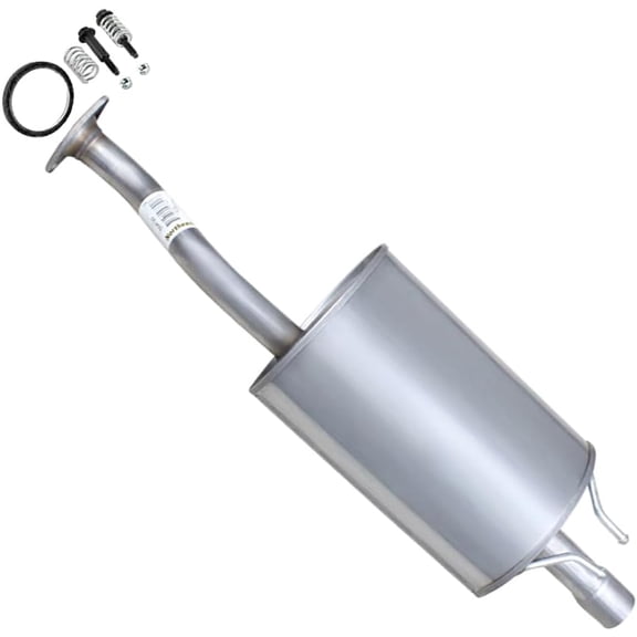 Northeastern Exhaust | Stainless Steel Rear Exhaust Muffler Fits 2012-2015 Honda Civic 1.5L & 2012-2015 Honda Civic 1.8L Sedan - Direct Fit