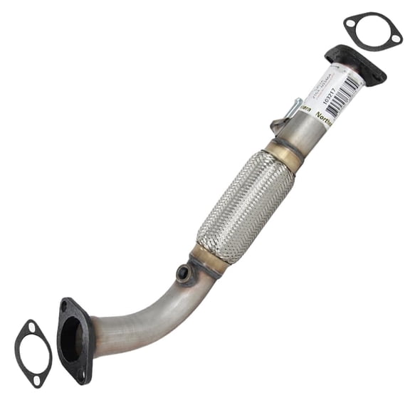 Northeastern Exhaust Passenger Side Pipe Fits 2008-2009 Kia Sorento 3.3L & 2007-2009 Kia Sorento 3.8L - Direct Fit | Stainless Steel