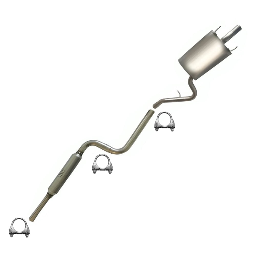 Northeastern Exhaust Muffler & Pipe Exhaust System Kit Fits 2001-2006 Dodge Stratus 2.4L & 2.7L Sedan, 2001-2006 Chrysler Sebring 2.4L & 2.7L Sedan - Direct Fit | Stainless Steel System Kit
