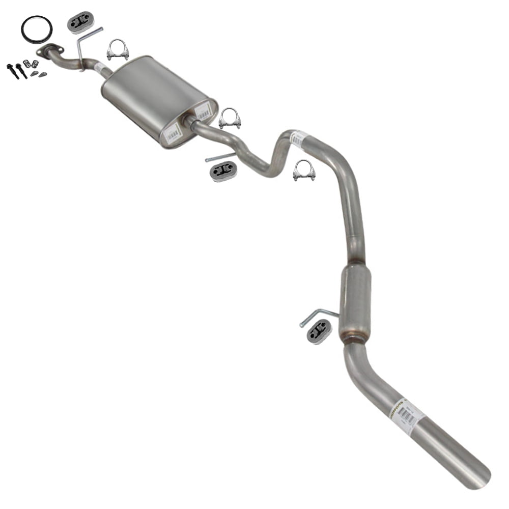 Northeastern Exhaust | Stainless Steel Tail Pipes, Muffler & Intermediate Pipe System Fits 2006–2010 Ford Explorer 4.0L SUV & Mercury Mountaineer 4.0L SUV – Direct Fit