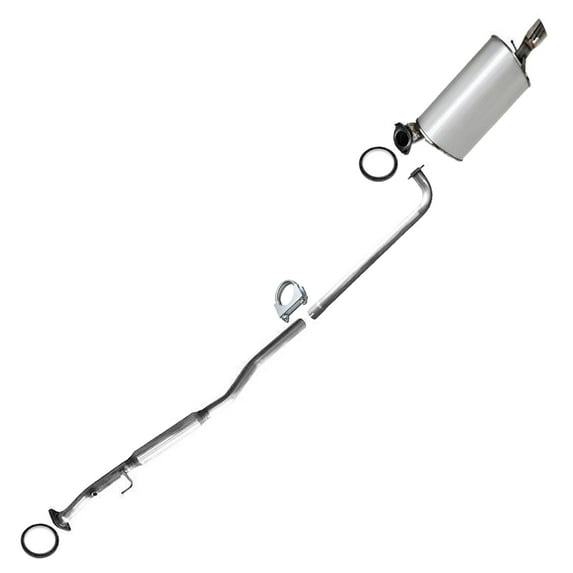 Stainless Steel Exhaust Resonator & Muffler Fits 1999-2003 Toyota Solara 3.0L - Direct Fit