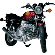 DG Performance 6-Into-1 Chrome Full System Exhaust for Honda CBX Street Upswept Slim Profile 14-2618