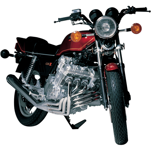 DG Performance 6-Into-1 Chrome Full System Exhaust for Honda CBX Street Upswept Slim Profile (14-2618)