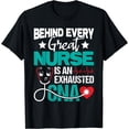 thumbnail image 1 of Exhausted CNA - Nurse Certified Nursing Assistant Healthcare T-Shirt, 1 of 3