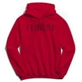 thumbnail image 1 of Exhausted Humor Graphic Red Men's Crewneck Sweatshirt Hoodie, 1 of 1