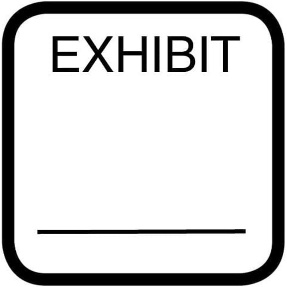 Exhibitindexes® Exhibit Stamp