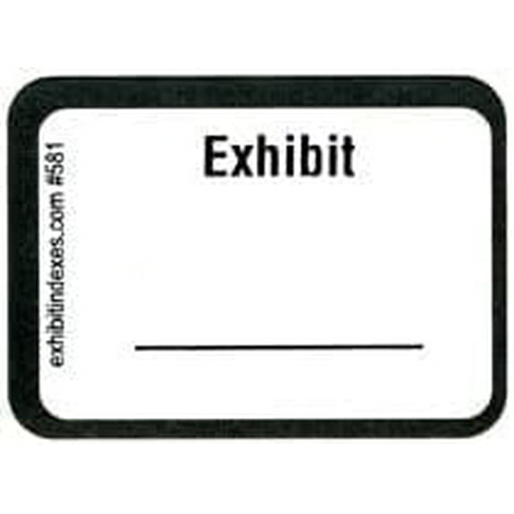 Exhibit Stickers #581-S Hand Humber