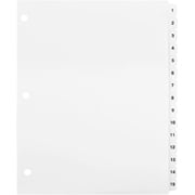 Exhibitindexes  1-15 Side Tab Dividers 3 Hole Punched