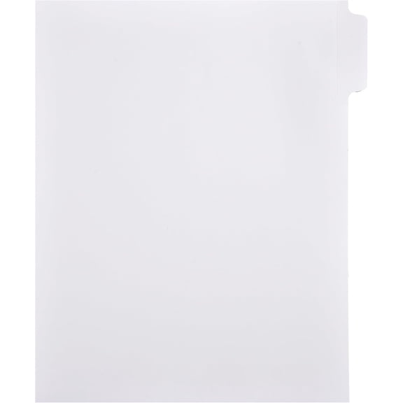 Exhibitindexes® Blank Side Tabs, All Position 1 of 5 Positions