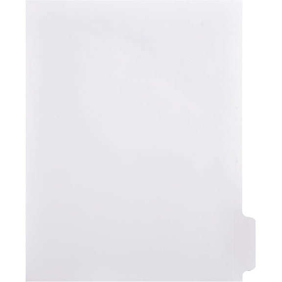 Exhibitindexes® Blank Side Tabs, All Position 5 of 5 Positions