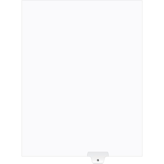 Exhibitindexes® Bottom Letter Tabs (no exhibit) Pack of 25 | Made in the USA