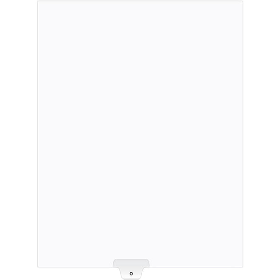 Exhibitindexes® Bottom Letter Tabs (no exhibit) Count | Made in the USA