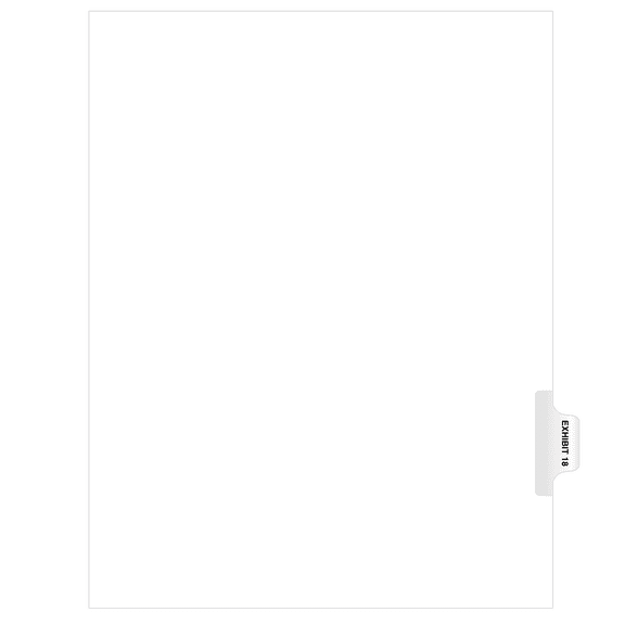 Exhibitindexes® Side Exhibit Tabs Letter Size AVE Style Bold Font Package of 25 - Made in The USA