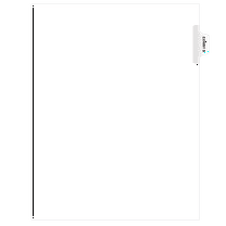 Exhibitindexes® Side Exhibit Tabs Letter Size AVE Style Bold Font Package of 25 - Made in The USA