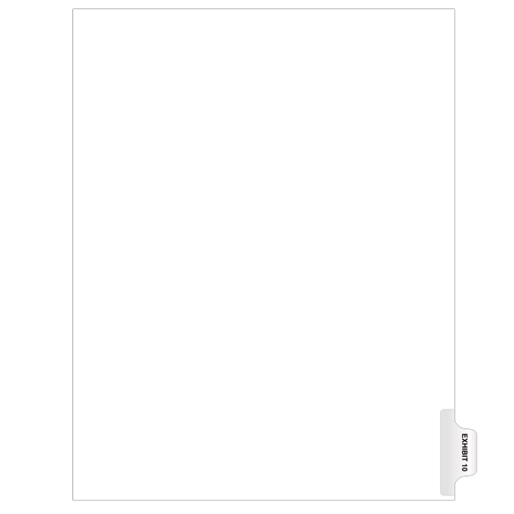 Exhibitindexes® Side Exhibit Tabs Letter Size AVE Style Bold Font Package of 25 - Made in The USA