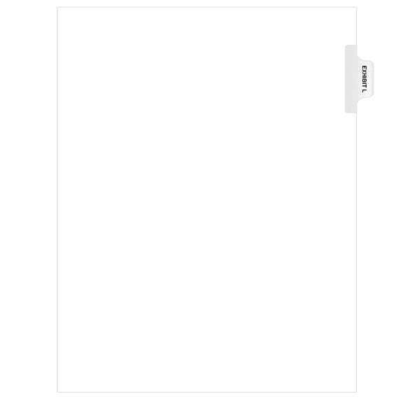 Exhibitindexes® Side Exhibit Tabs Letter Size AVE Style Bold Font Tabs - Made in The USA