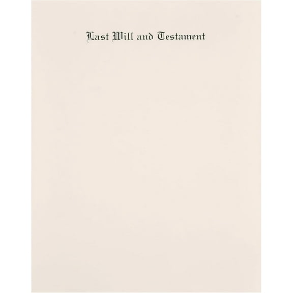 Exhibitindexes® engraved will paper soft white