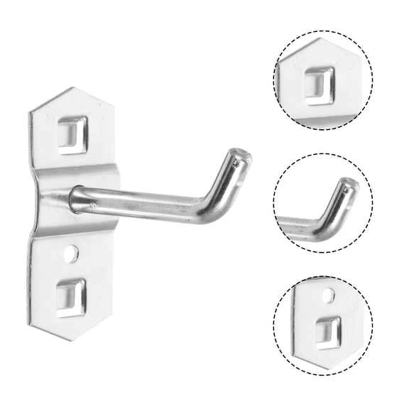 TOYMYTOY Space-Saving Silver Iron Exhibition Display Hook for Shop 12Pcs
