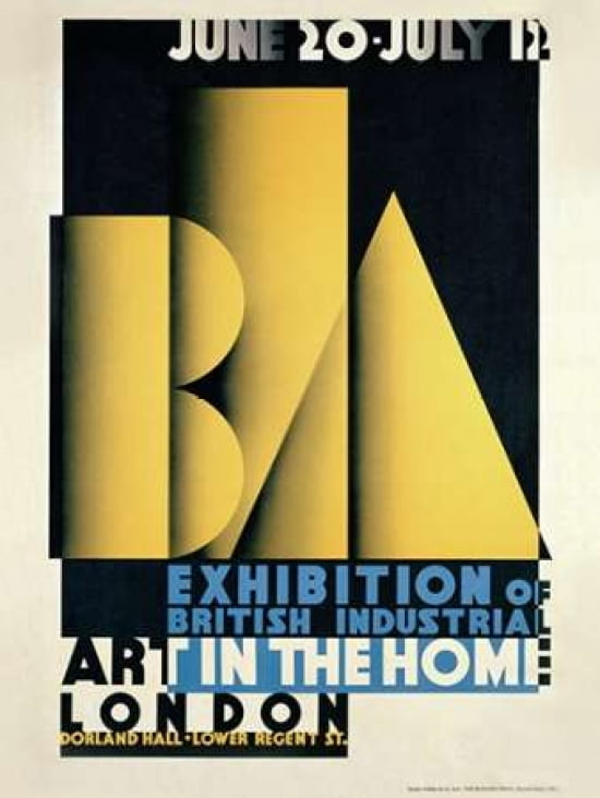 Exhibition of British Industrial Art in the Home Canvas Art - Austin Cooper (18 x 24)