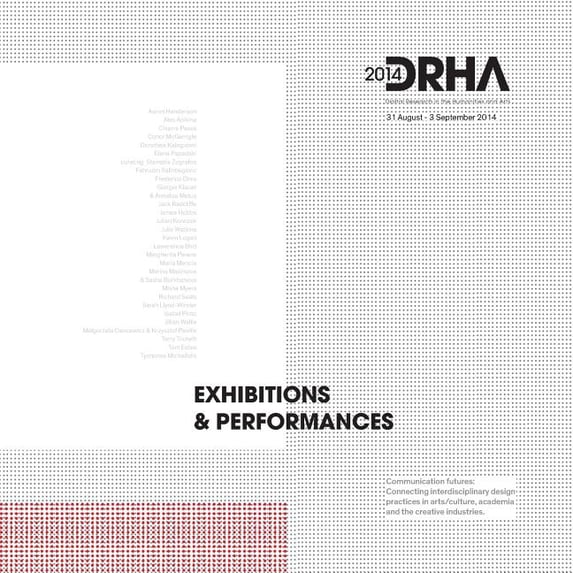 Exhibitions & Performances DRHA2014, (Paperback)