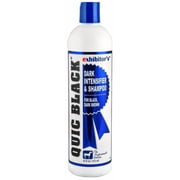 Exhibitors Quic Black Shampoo 16 Oz Dark Shade Intensifier for Rich Ebony and Brown Tones